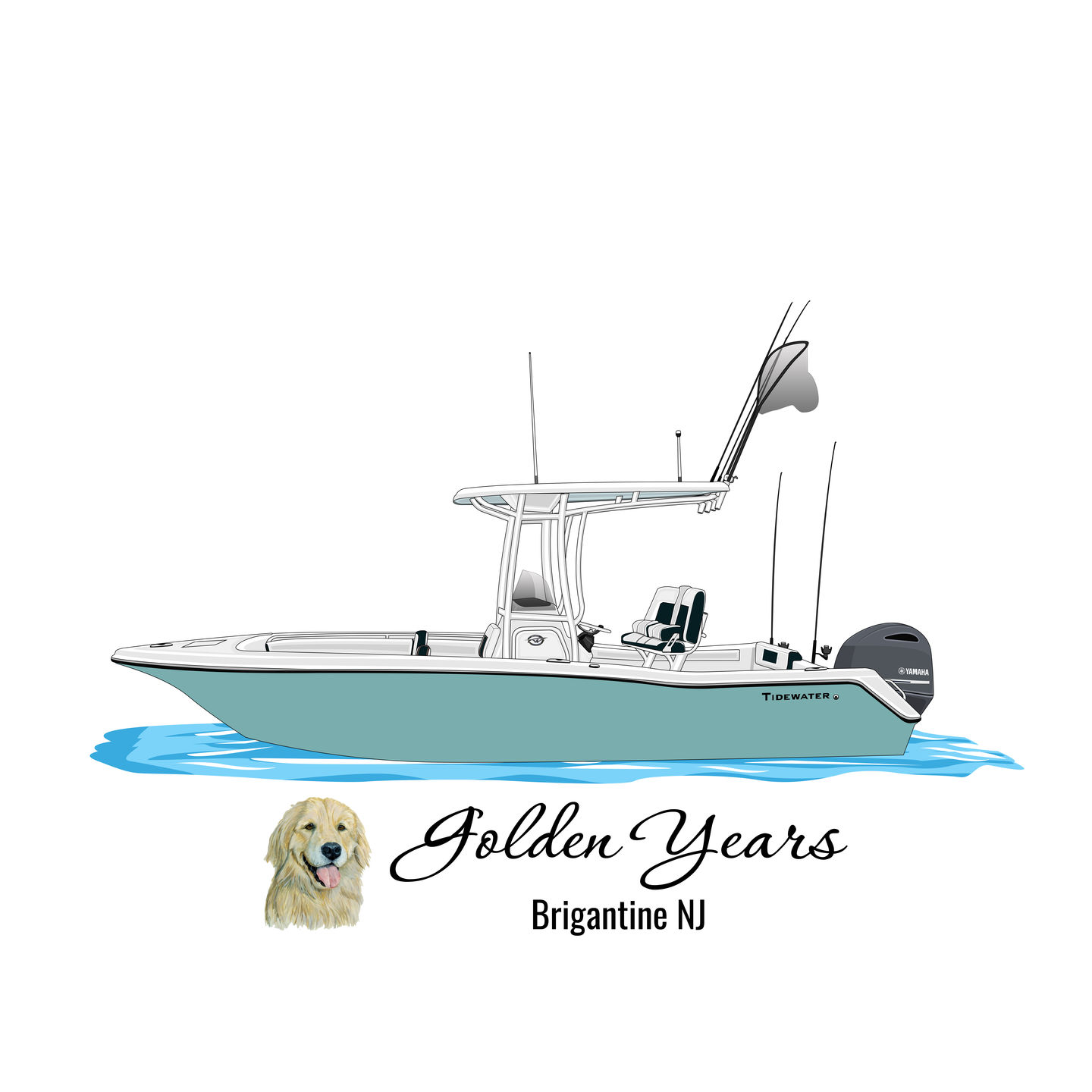 Customer photo review of Custom Lightweight Performance Boat Flags