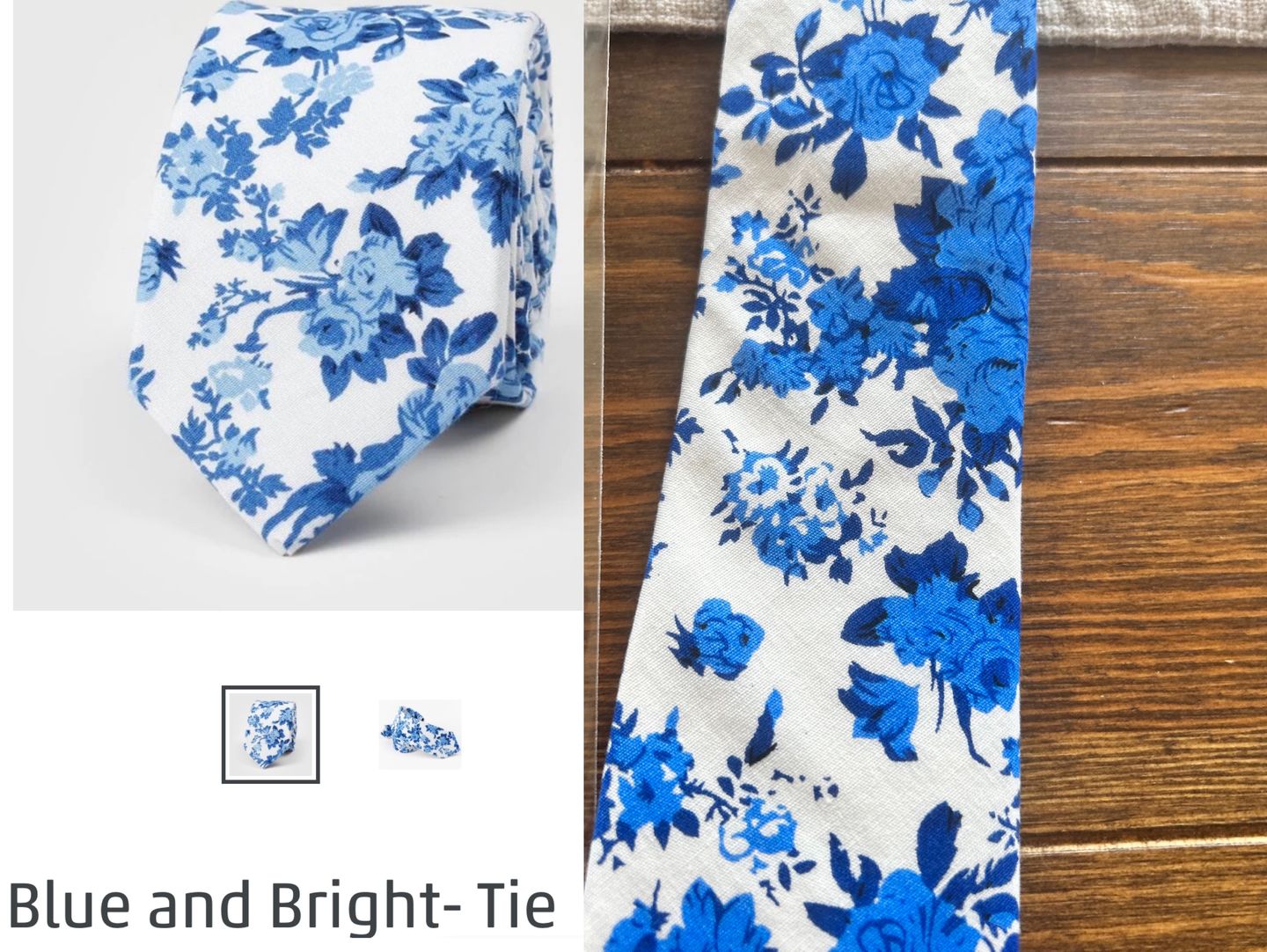 Customer photo review of Blue and Bright- Tie