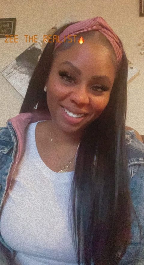 Customer photo review of MORE FACE Straight Headband Wig Human Hair Glueless Wig Full Machine Made Wigs