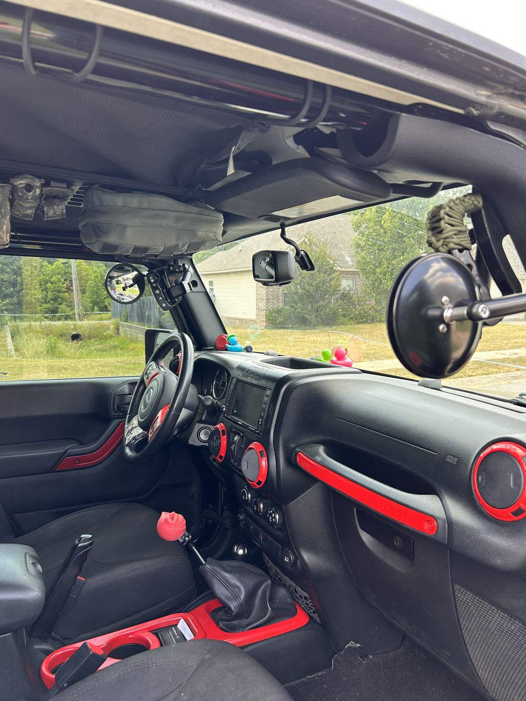 Customer photo review of CMM Offroad Jeep 6inch Breakaway Side Mirrors