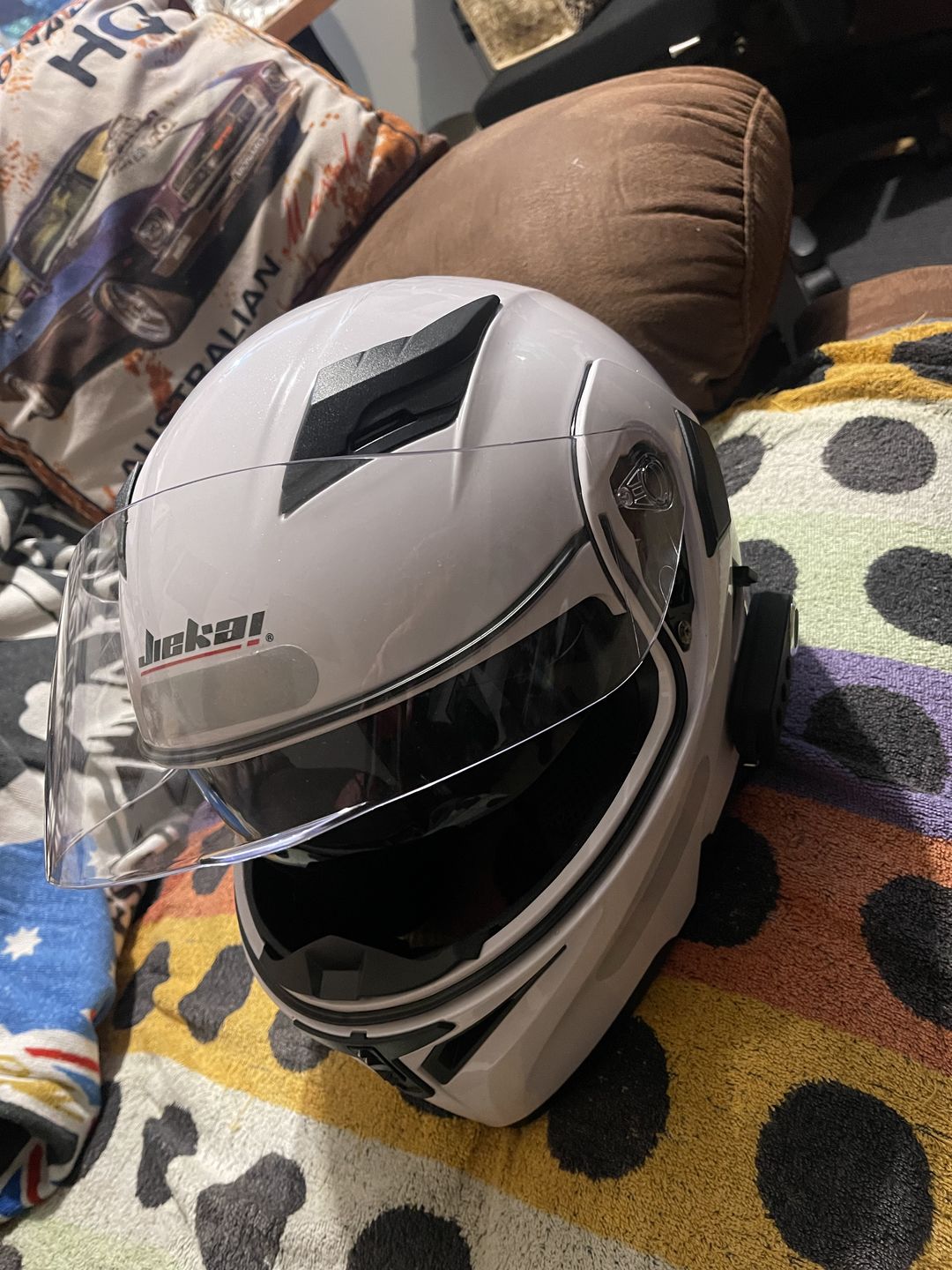 Customer photo review of R3 Modular Full Face Helmet - Bluetooth Headset