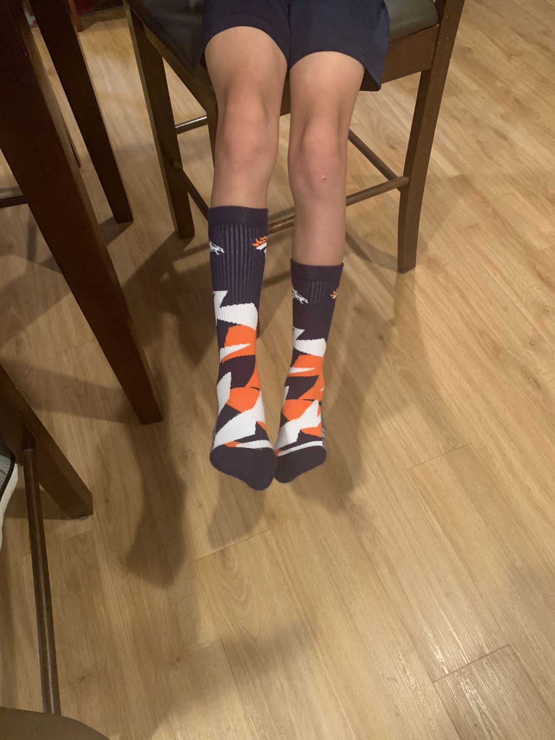 Customer photo review of Denver Broncos - Breakout Premium Crew Socks
