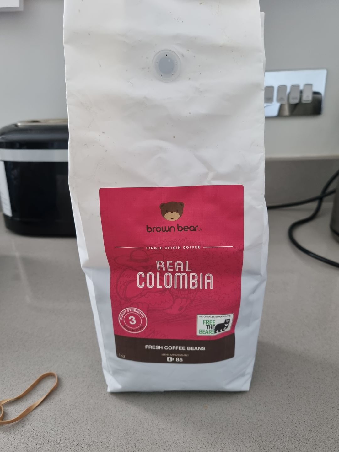 Customer photo review of Real Colombia Coffee, Strength 3, Medium Roast