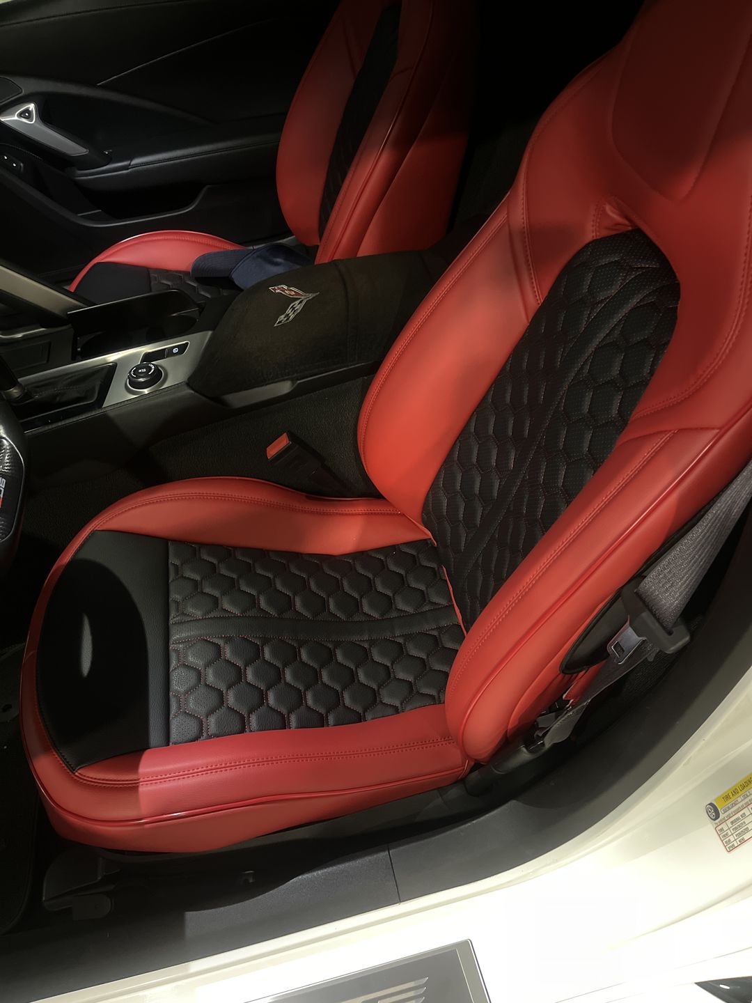 Customer photo review of Corvette C7 Premium Custom Leather Seat Covers