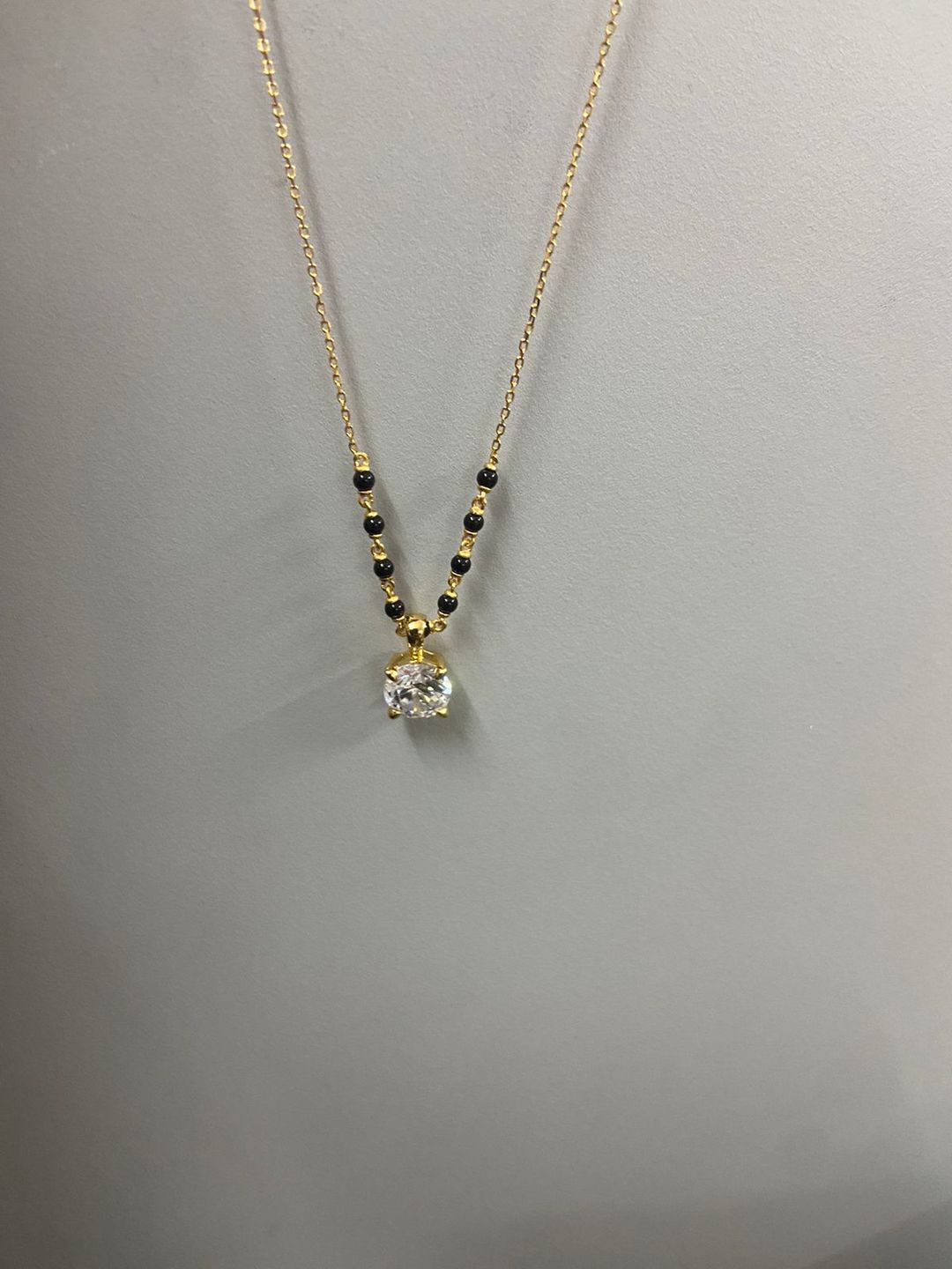 Customer photo review of Royal Diamond Mangalsutra | BIS Hallmarked | 18k Gold Vermeil