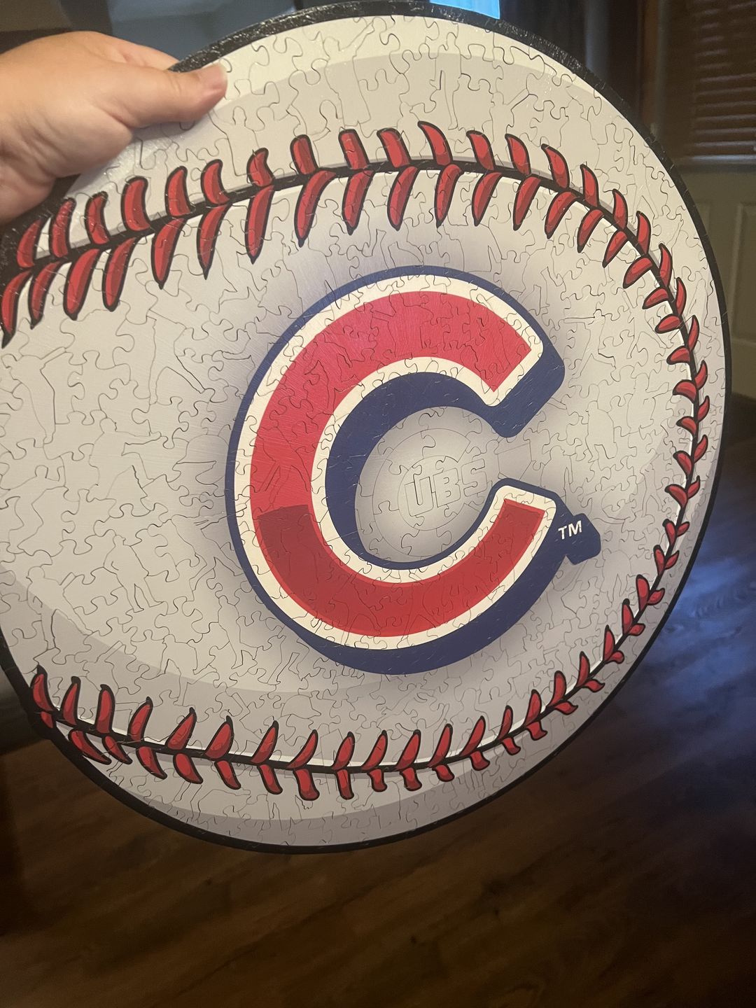 Customer photo review of Chicago Cubs® - Official Wooden Puzzle