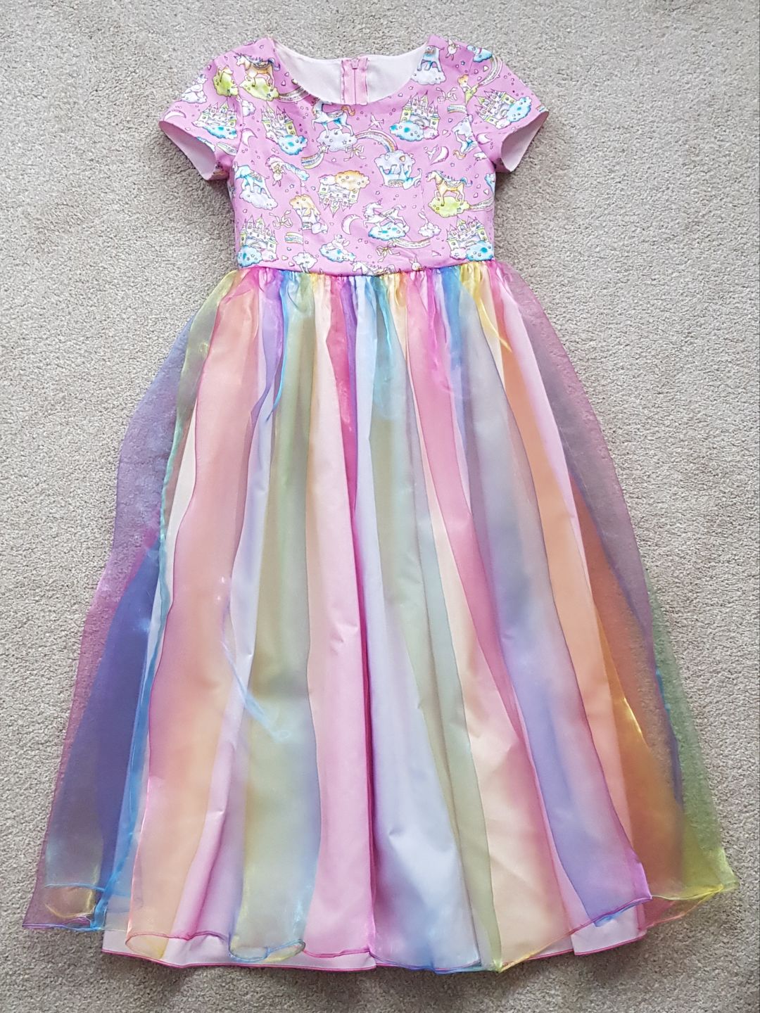Customer photo review of Rainbow Organza Fabric