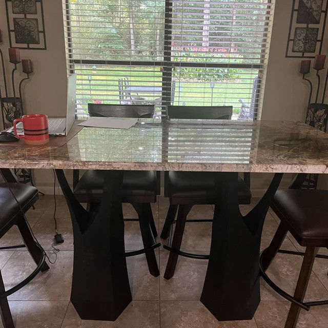 Customer photo review of Metal Counter Table Legs - 608 Namu - 36H inch - (ONLY 1 BASE) - Flowyline