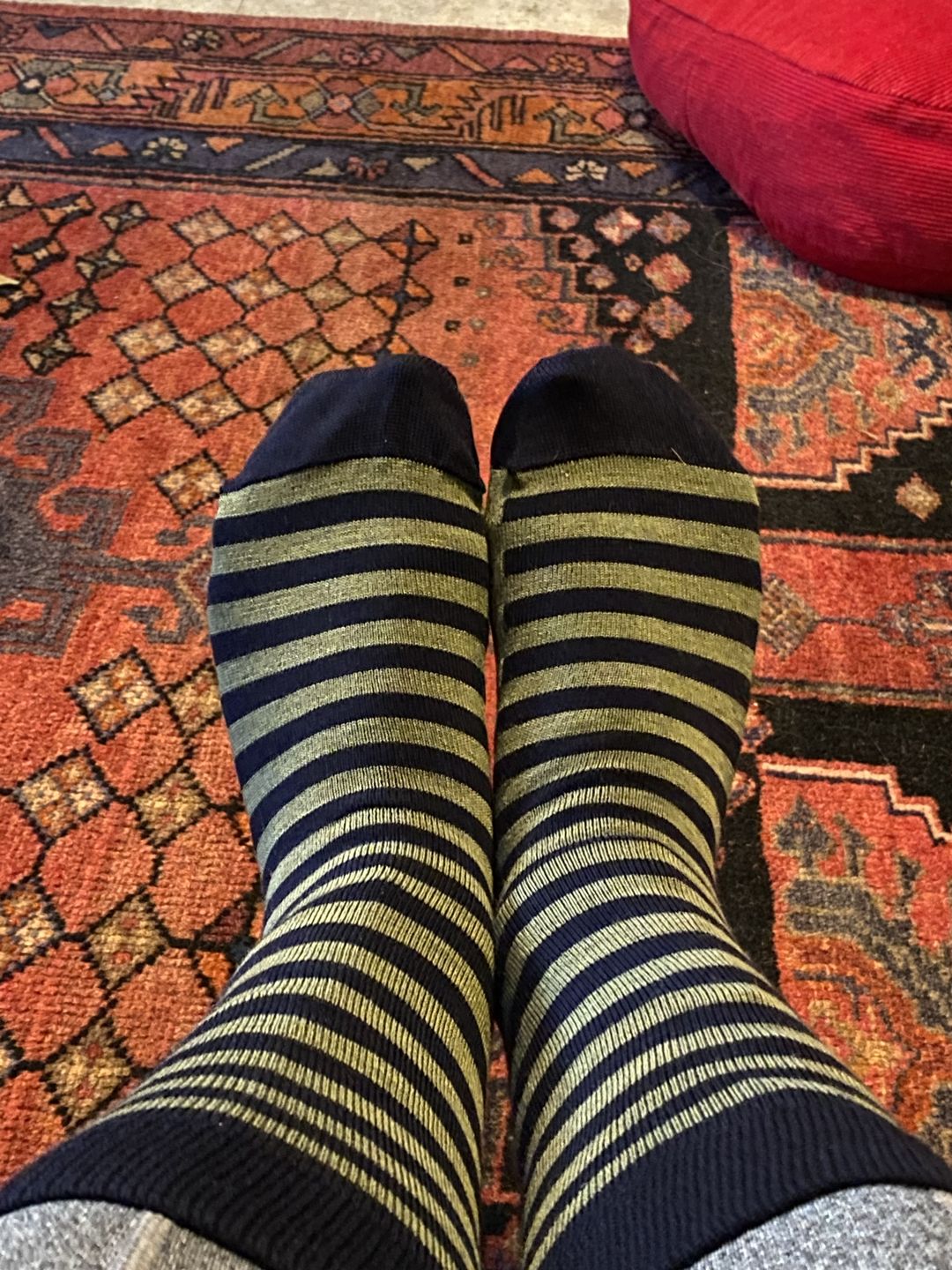 Customer photo review of Socks Mallow Stripe