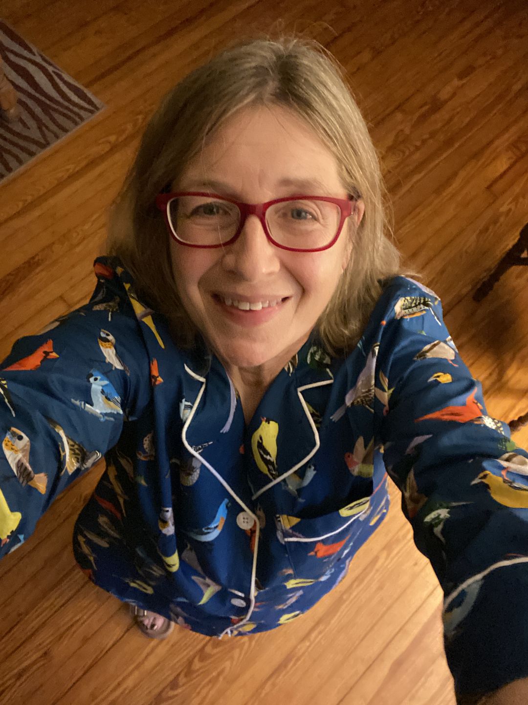 Customer photo review of JOSEPHINE Navy Birds