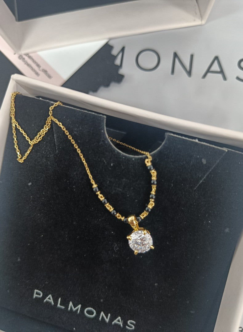 Customer photo review of Royal Diamond Mangalsutra | BIS Hallmarked | 18k Gold Vermeil