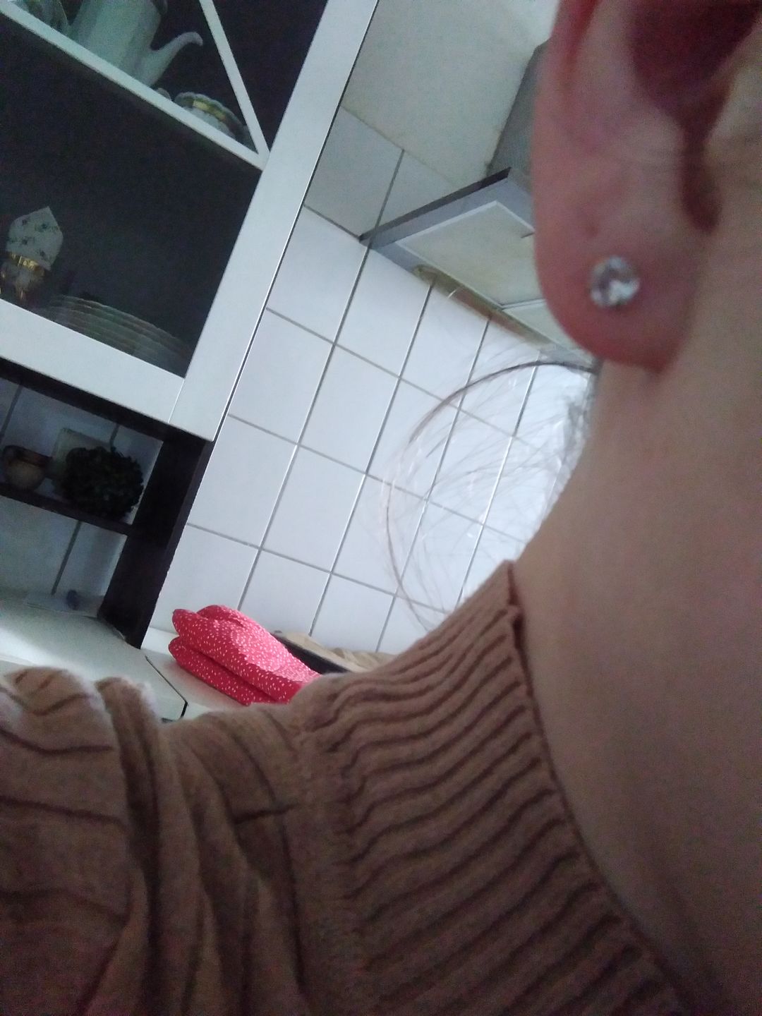 Customer photo review of Bright Diamond Ohrstecker | 18K vergoldet
