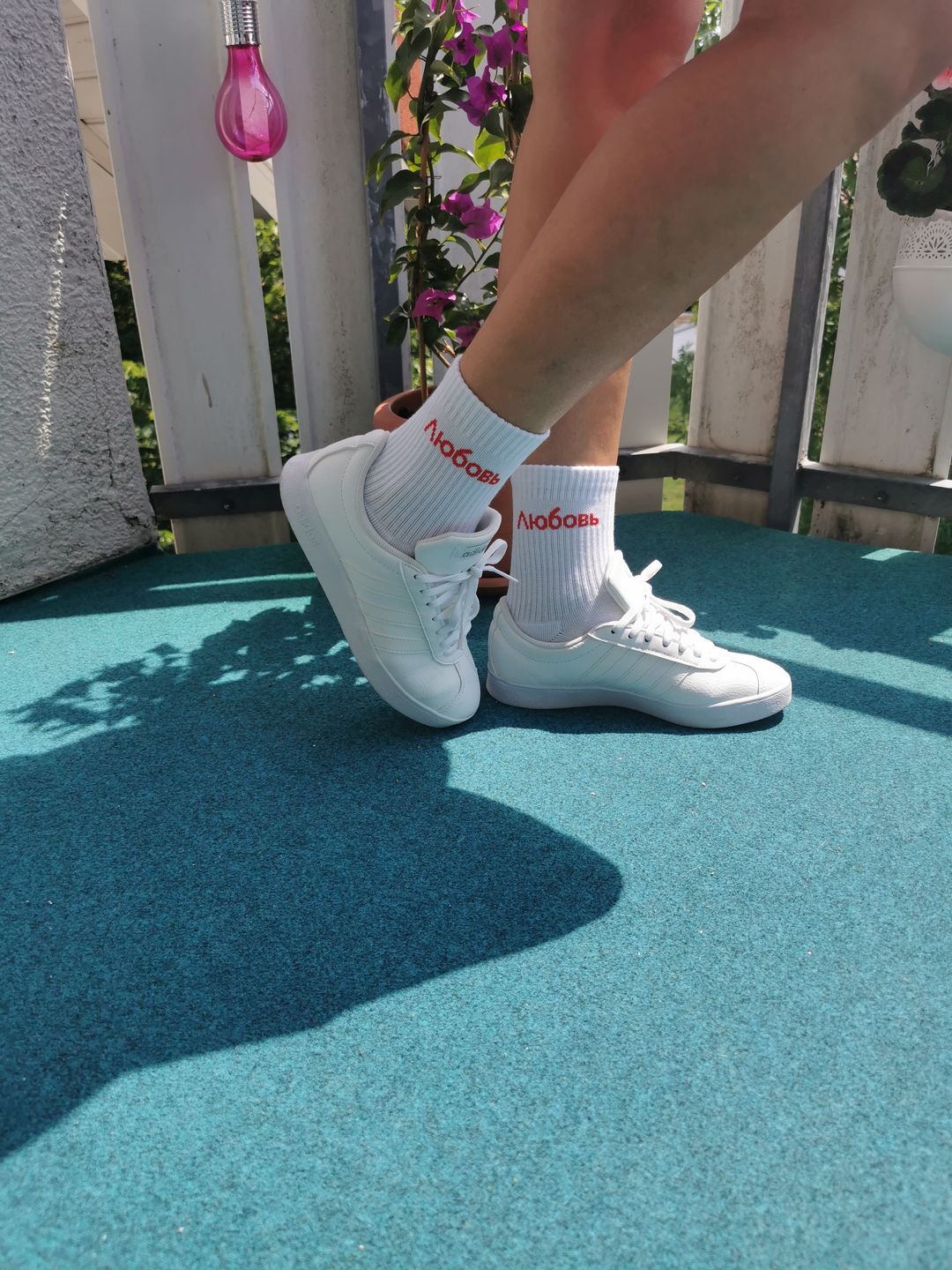 Customer photo review of Lubov | Liebe | Love 5er SET weiße Retro Sport Socken by SAEBIS®