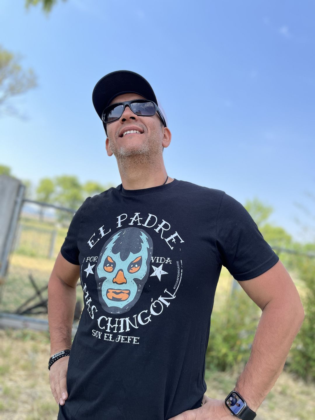 Customer photo review of El Padre Mas Chingon OG T-Shirt