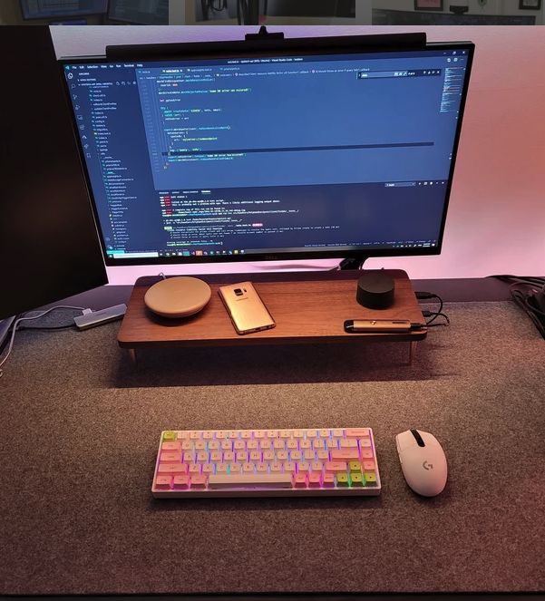 Customer photo review of Felt desk pad