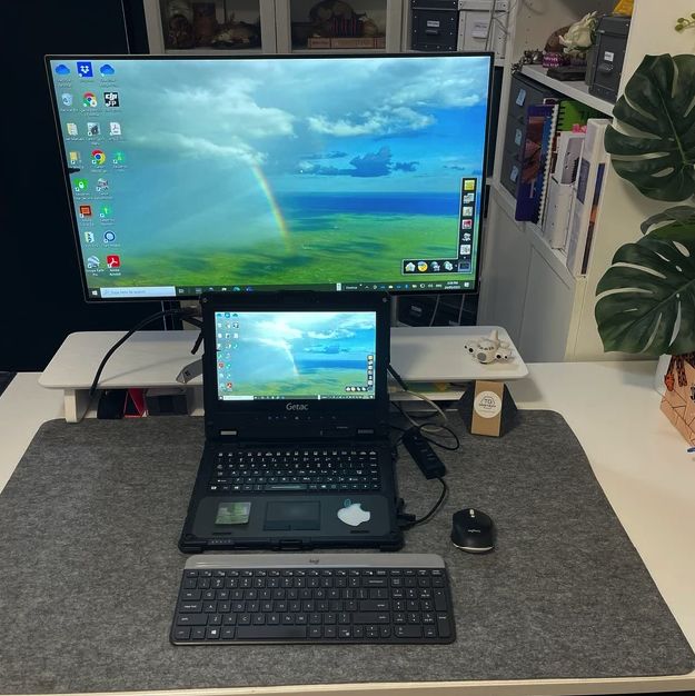 Customer photo review of Felt desk pad