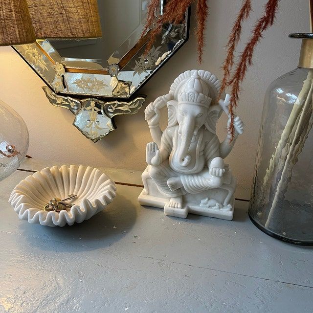 Customer photo review of White Marble Ruffle Bowl