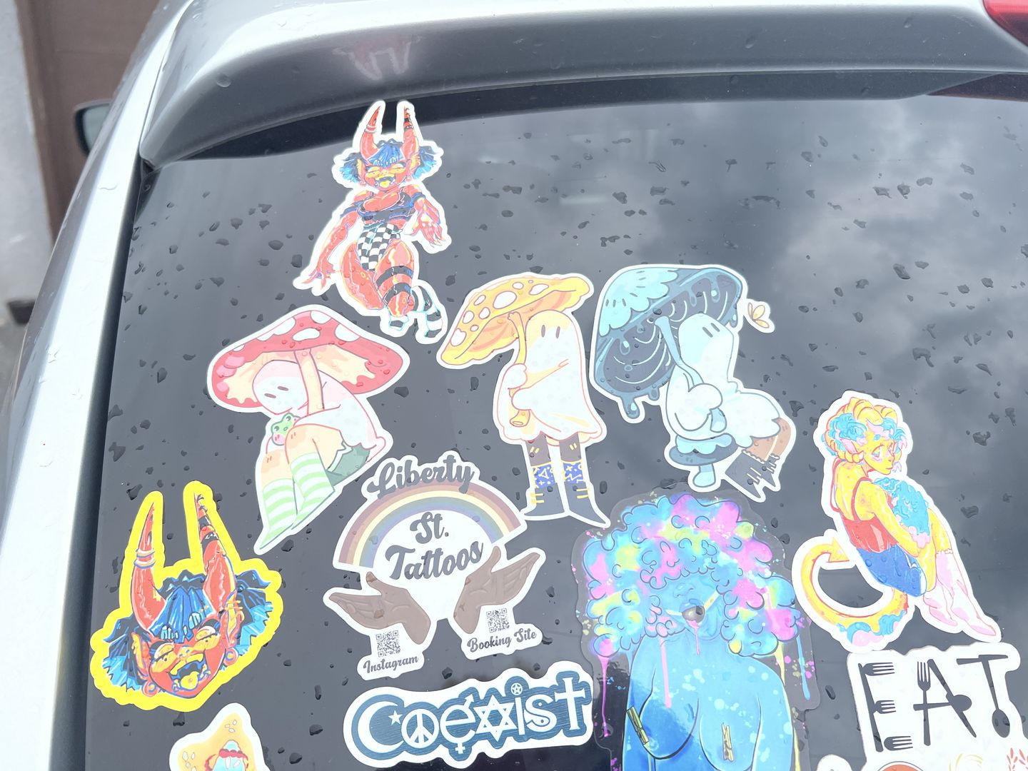 Customer photo review of Cute Ghost Stickers! : V6