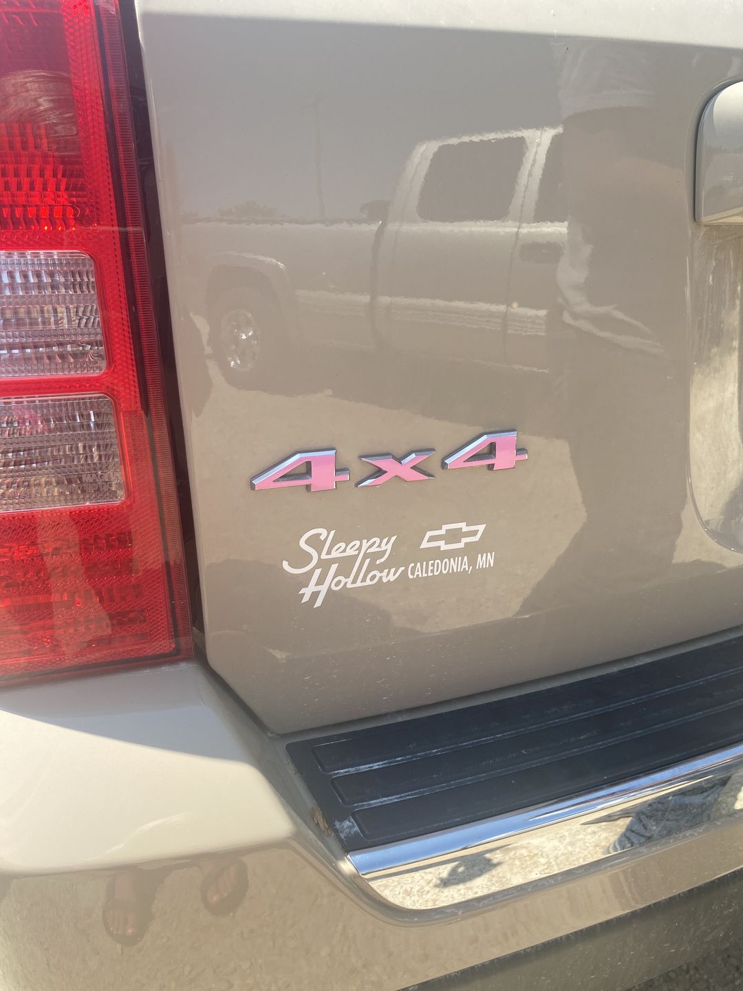 Customer photo review of 4x4 Custom Color Emblem Overlay Decal Sticker