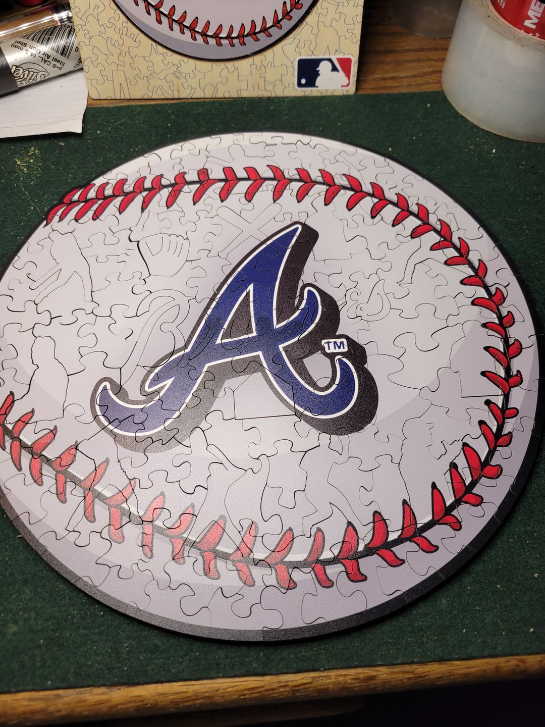 Customer photo review of Atlanta Braves® - Official Wooden Puzzle