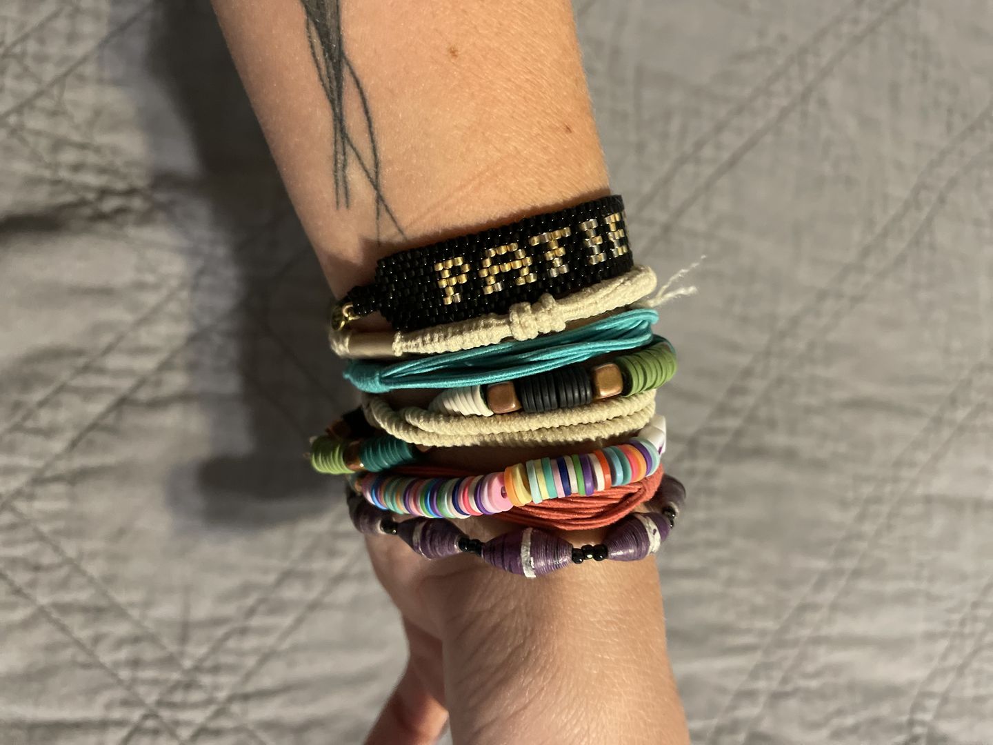 Customer photo review of Boho Hair Ties