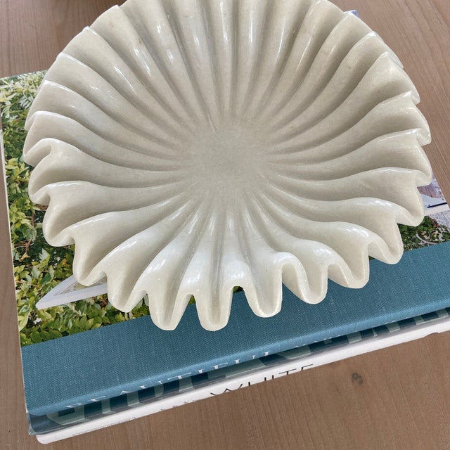 Customer photo review of White Marble Ruffle Bowl