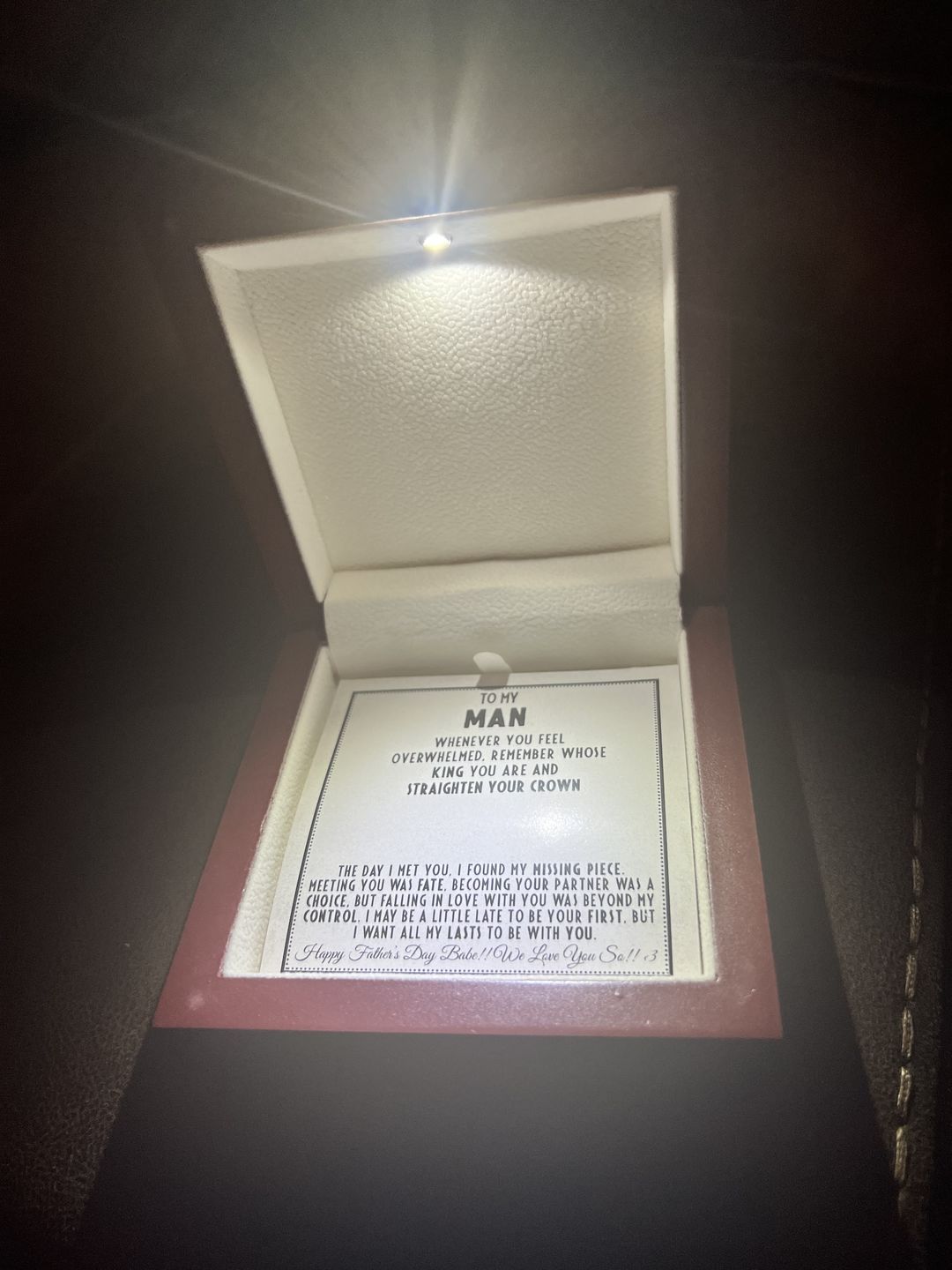 Customer photo review of To My Man - Straighten Your Crown - Cuban Link Chain Necklace