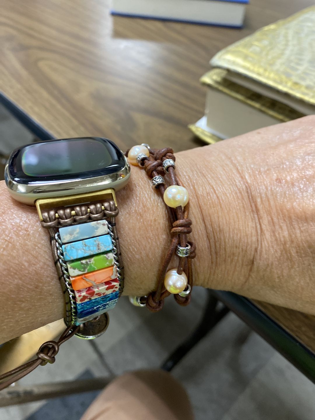 Customer photo review of Vintage Freshwater Pearl Bracelet