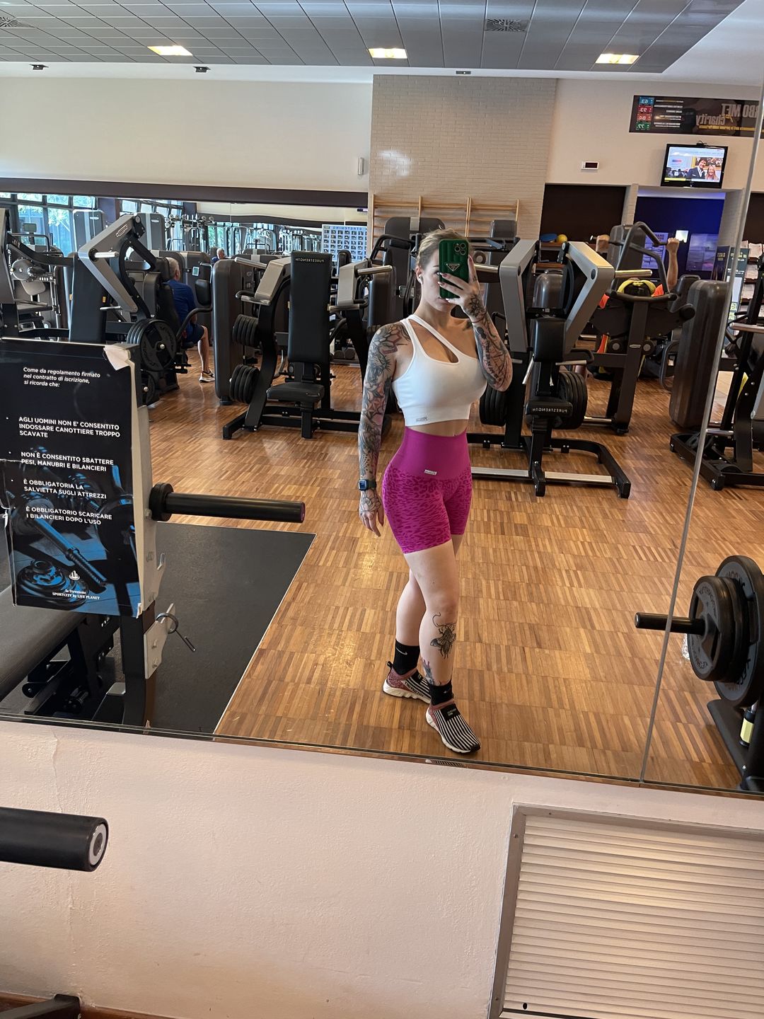 Customer photo review of Shorts Jungle Leopardo Fuxia