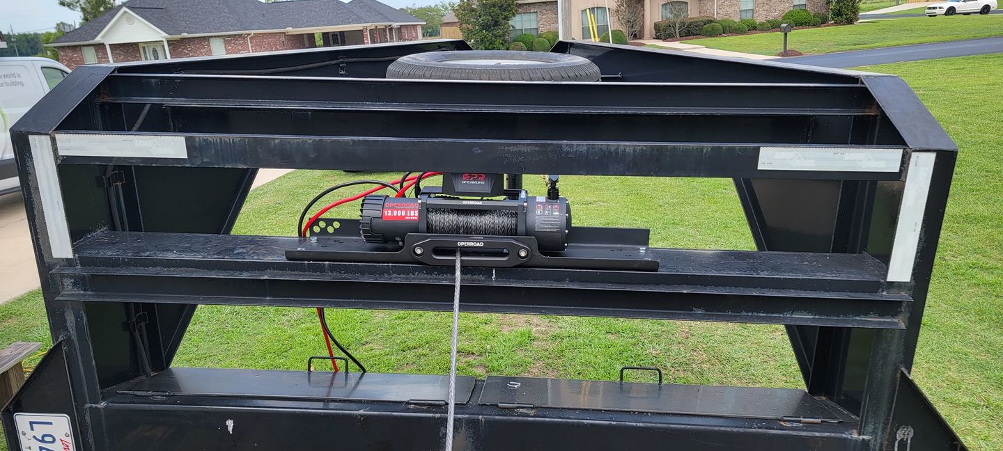 Customer photo review of OPENROAD 13,000 lbs Winch with Synthetic Rope - Panther Series 2s