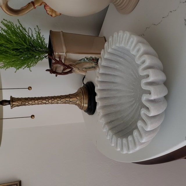 Customer photo review of Ruffle Marble Scalloped Bowl