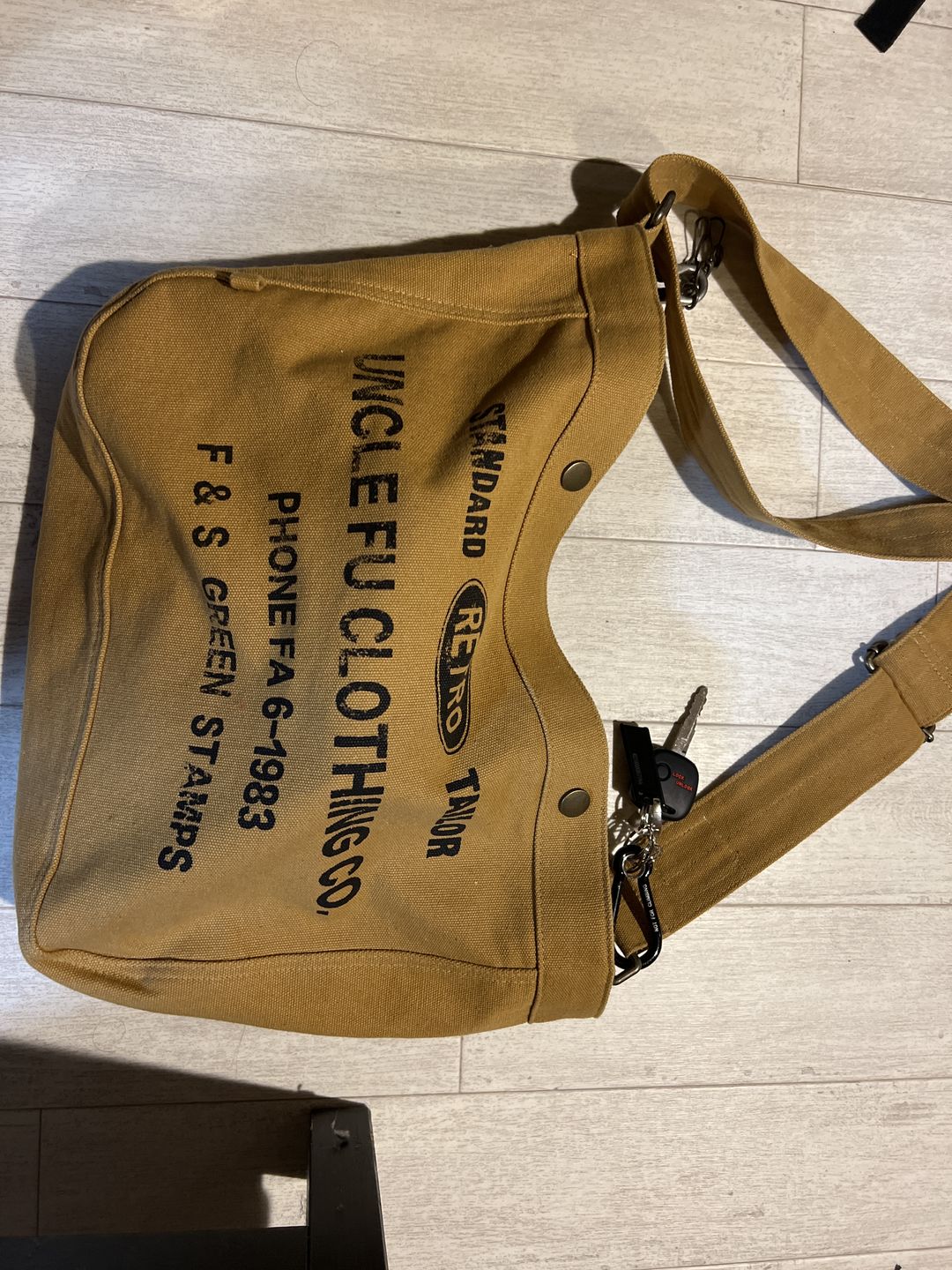 Customer photo review of 改良型 60‘s キャンバスニュースペーパーバッグ