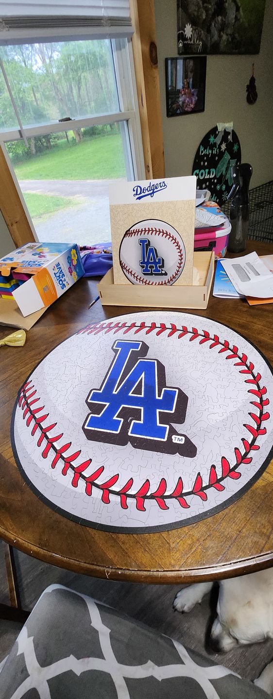 Customer photo review of Los Angeles Dodgers® - Official Wooden Puzzle