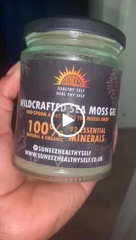 Customer video review of Golden WildCrafted Sea Moss Gel