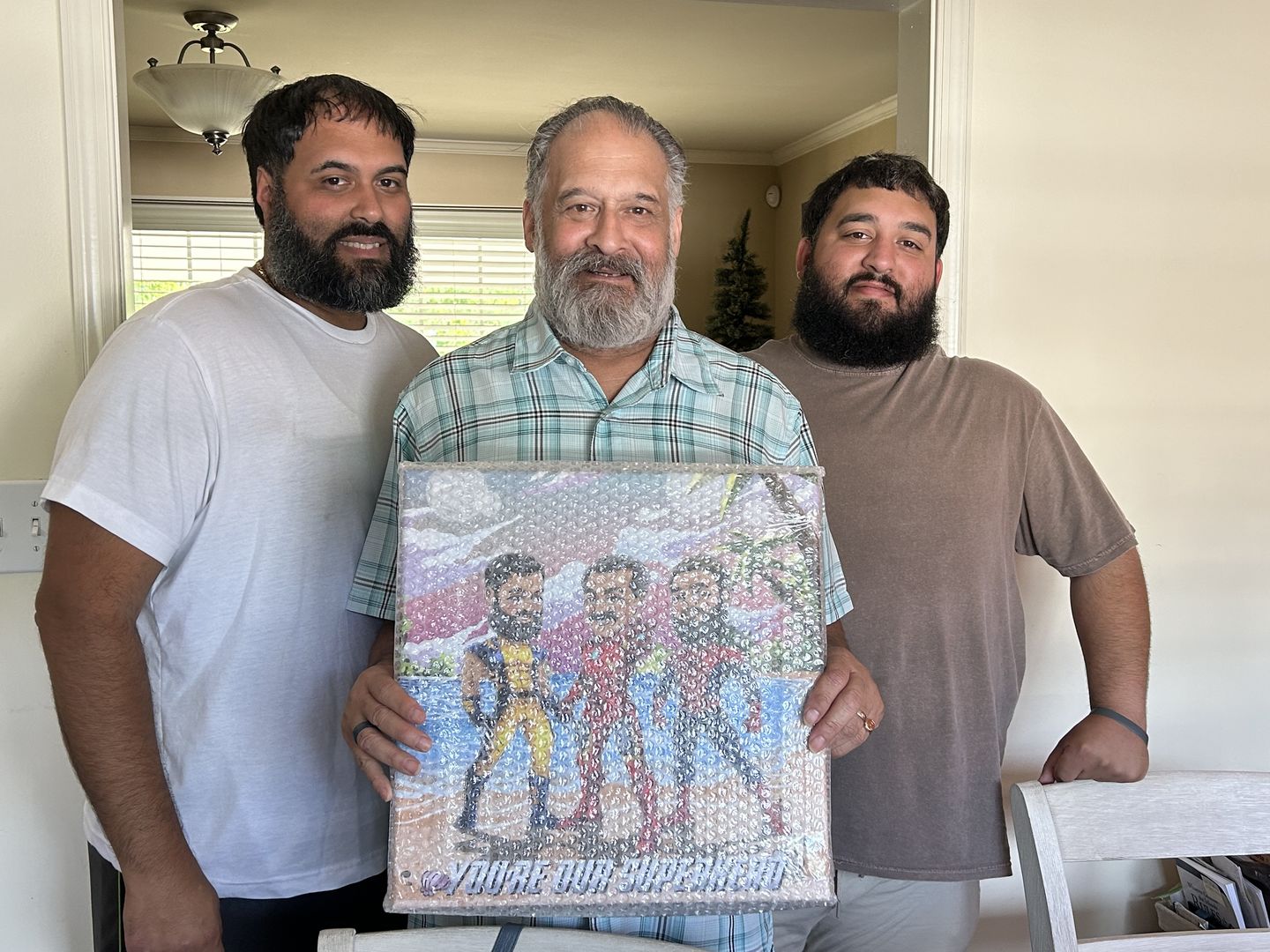 Customer photo review of Custom Father's day Portrait