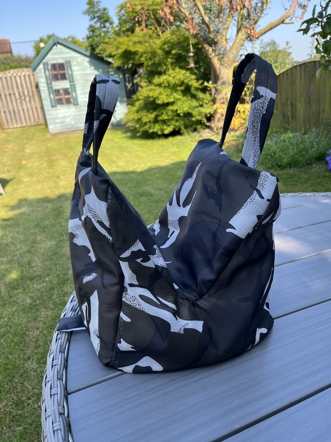 Customer photo review of Water Resistant Camouflage Ripstop Fabric