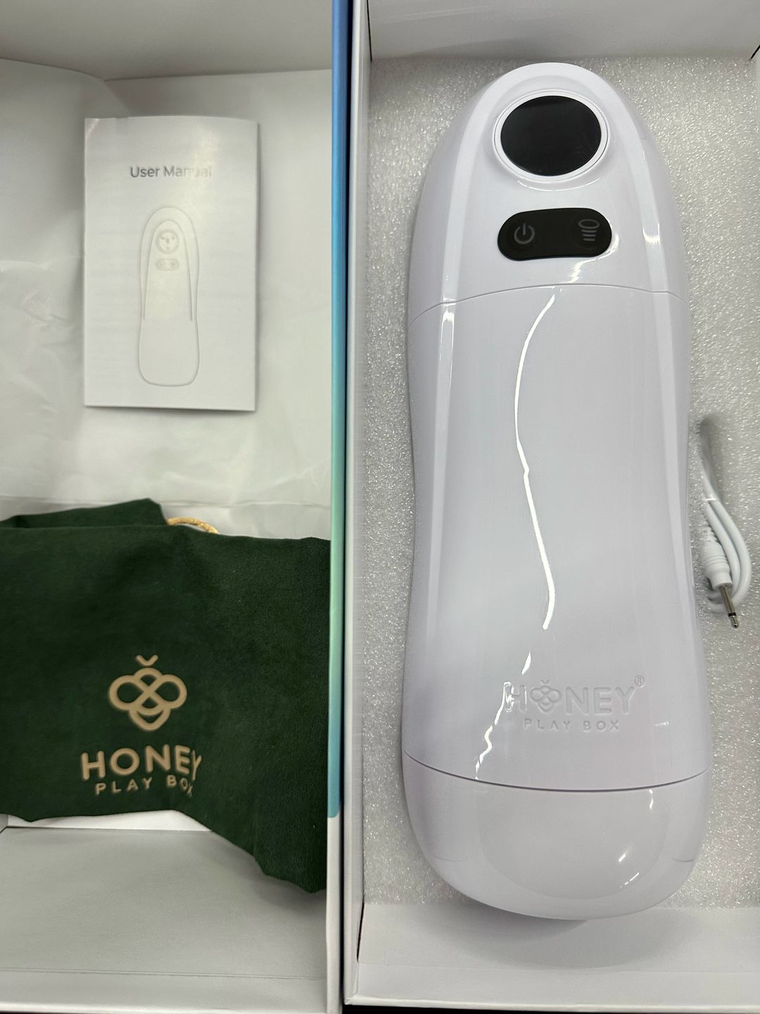 Customer photo review of KAI 2 Automatic Sucking Vibrating Male Masturbator Blowjob Sex Toy
