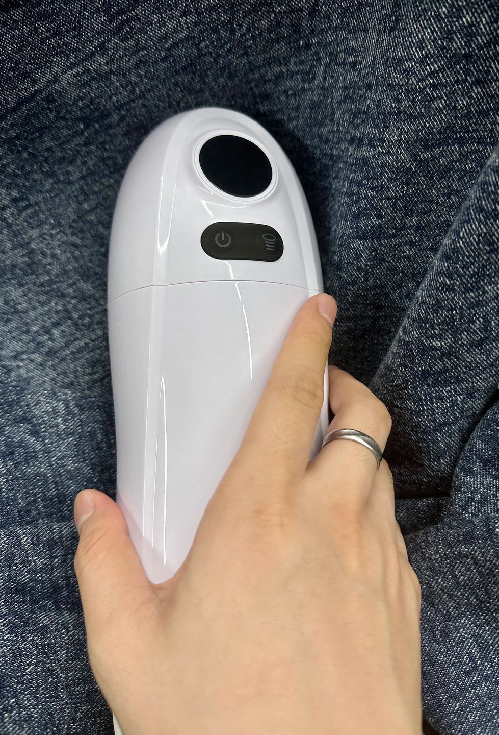 Customer photo review of KAI 2 Automatic Sucking Vibrating Male Masturbator Blowjob Sex Toy
