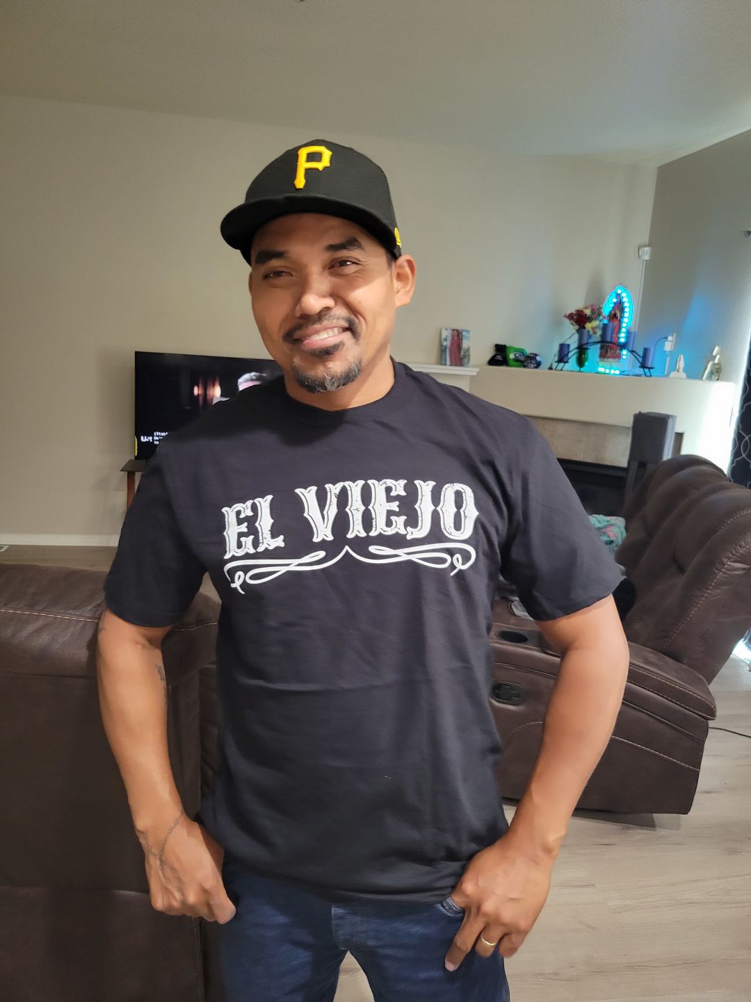 Customer photo review of The Original El Viejo Old School Tee