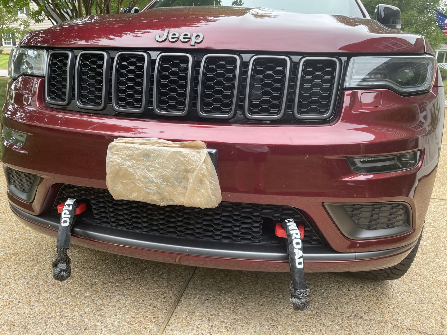 Customer photo review of OPENROAD Synthetic Soft Shackle Rope, 2" X 23" (38,000lbs)