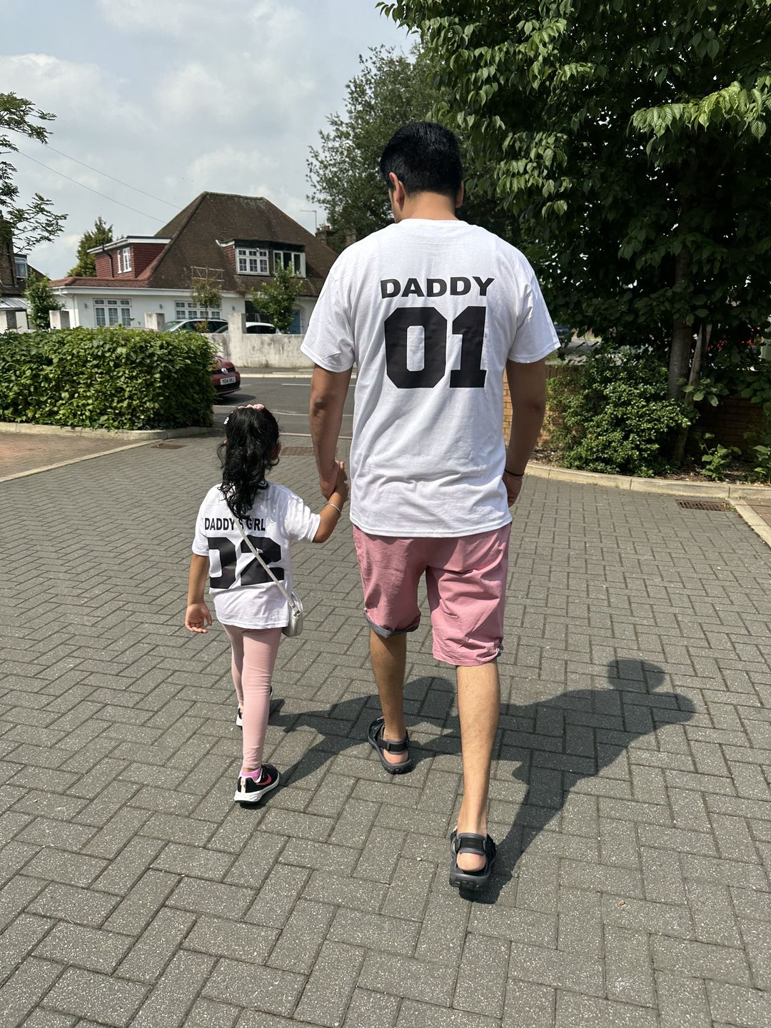 Customer photo review of Crew Neck T-shirts Personalised with Your Text On Front and Back