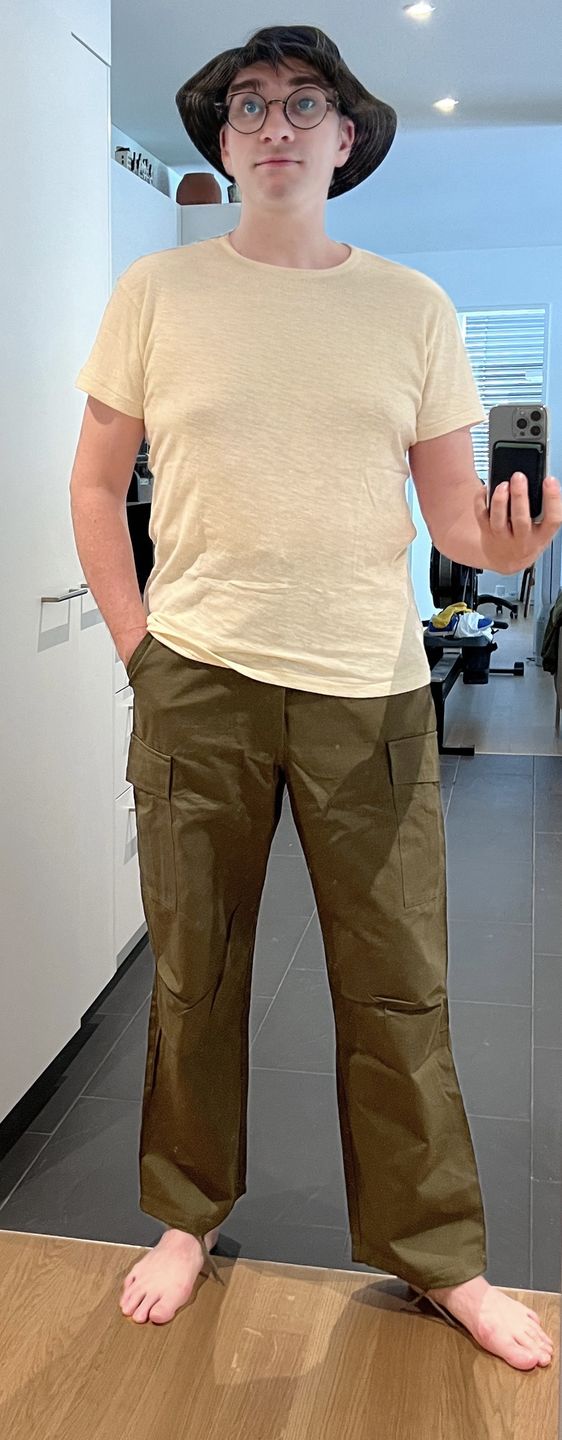 Customer photo review of 1940s USN Slub Cotton Crew T-Shirt