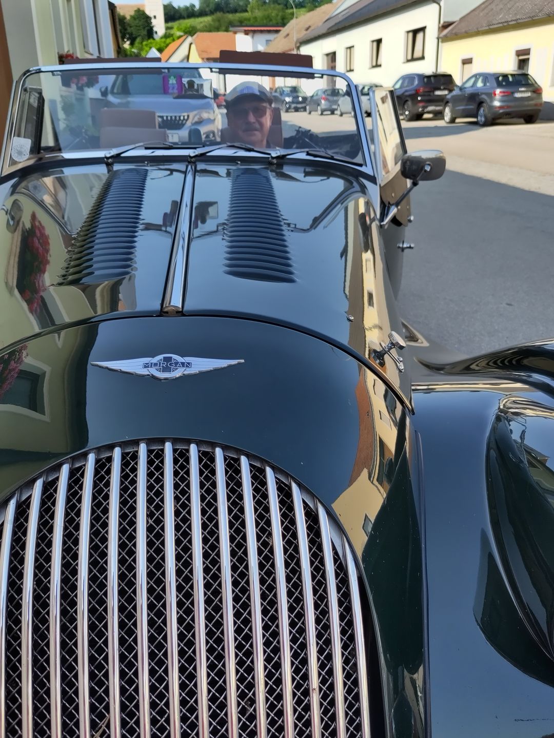 Customer photo review of Donegal Touring Cap Patchwork Linen