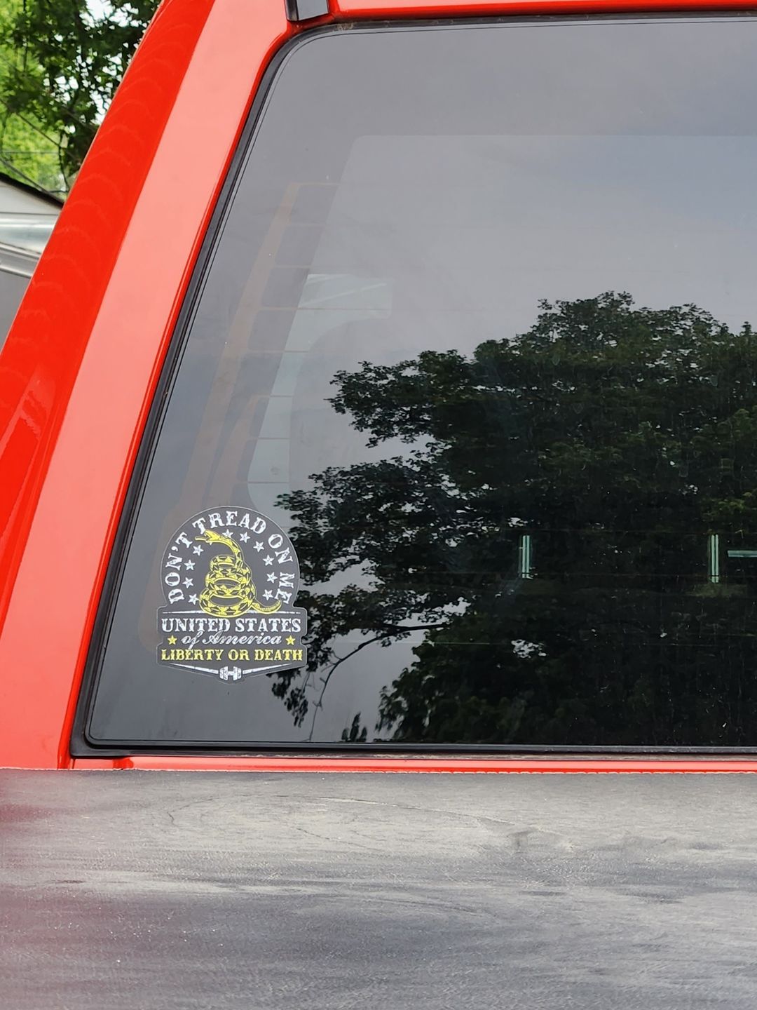 Customer photo review of Don't Tread on Me Decal
