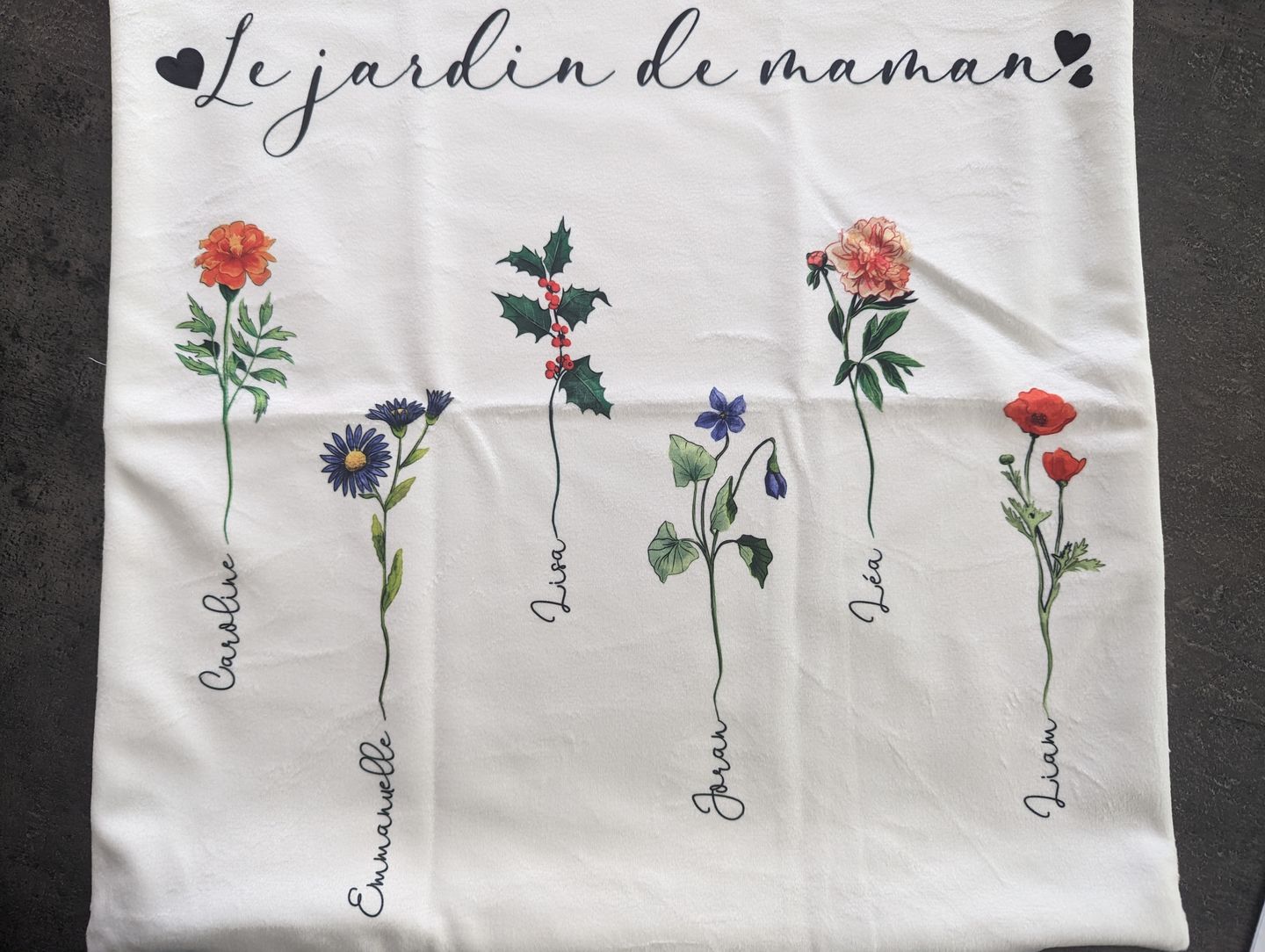 Customer photo review of Le jardin de mamie - Grands-parents-Coussin
