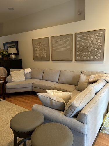 Customer review photo for Abstract Painting Set Of 3 #SP061