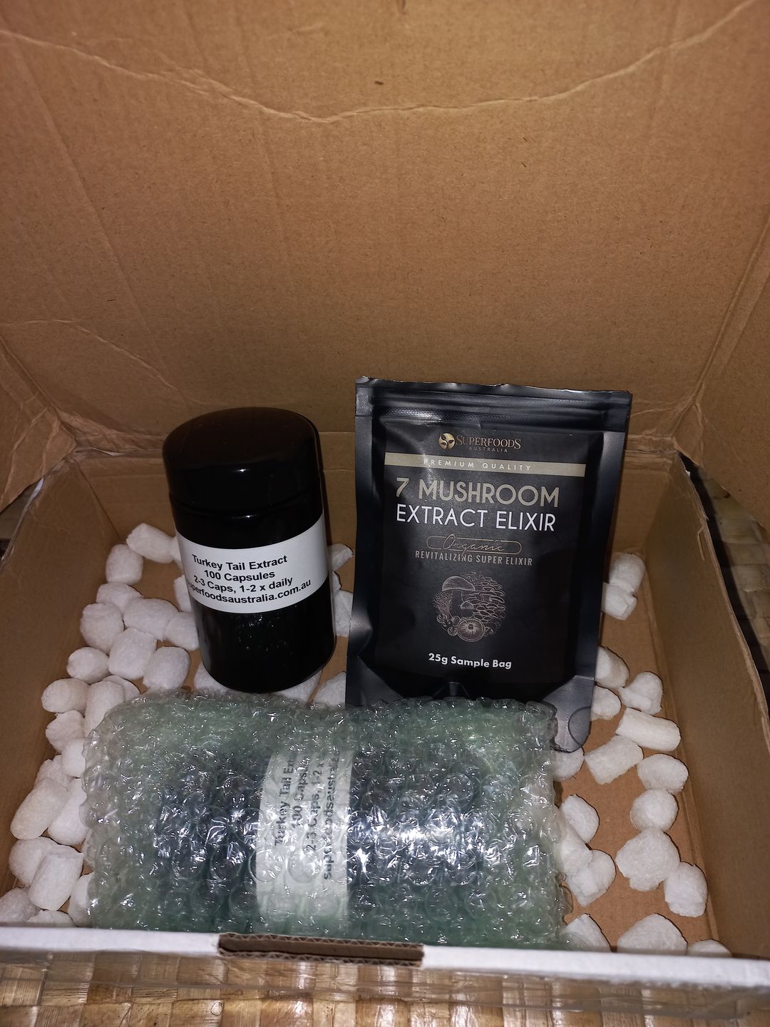 Customer photo review of Turkey Tail Mushroom Extract Powder