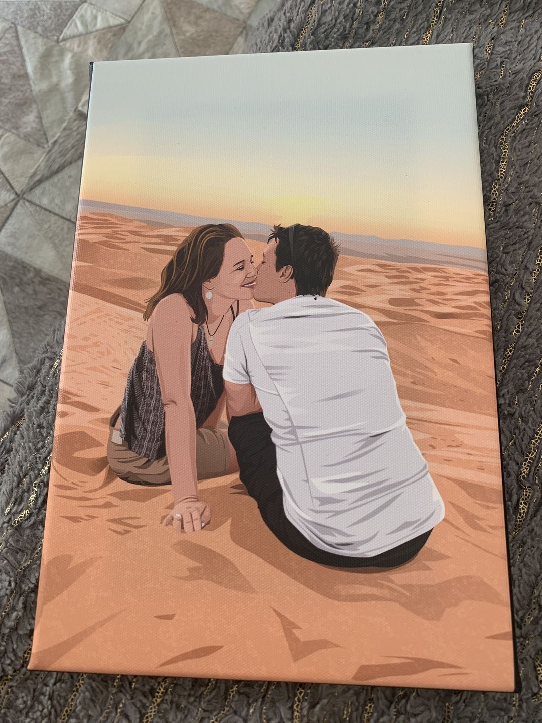 Customer photo review of Portrait Pop-Art ( sur toile )