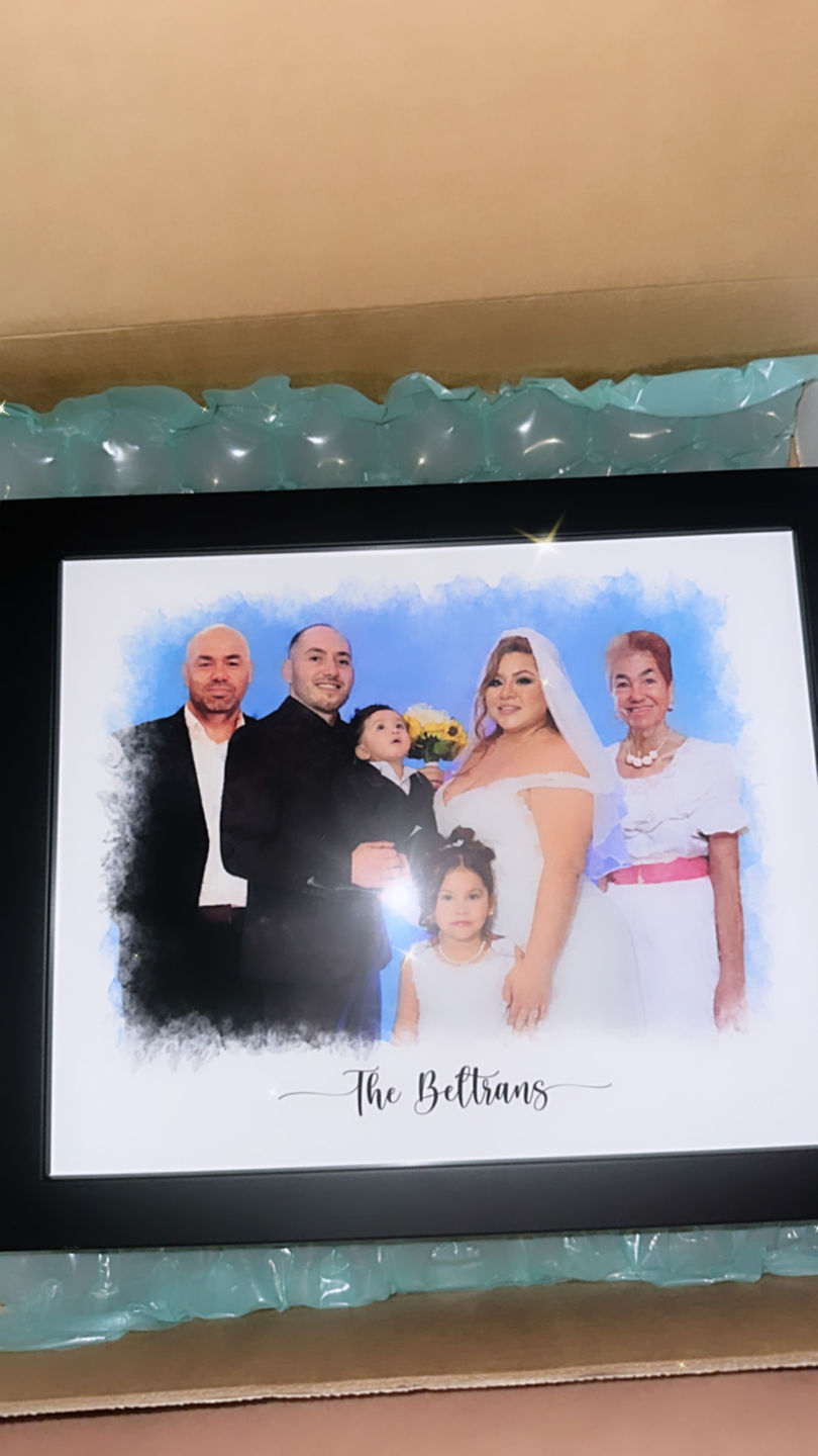 Customer photo review of Custom Favorite Place Portrait
