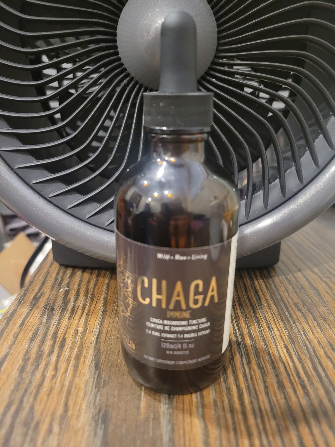 Customer photo review of Wild Chaga Immune: 1:5 Chaga Mushroom Dual Extract Tincture